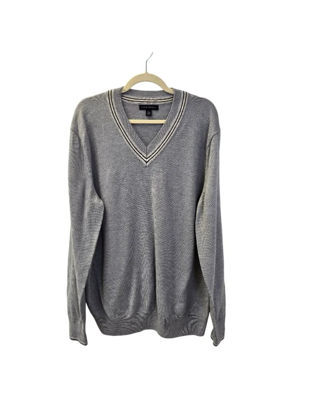 Banana Republic Merino Wool Blend V-Neck Sweater Size XXL Tall